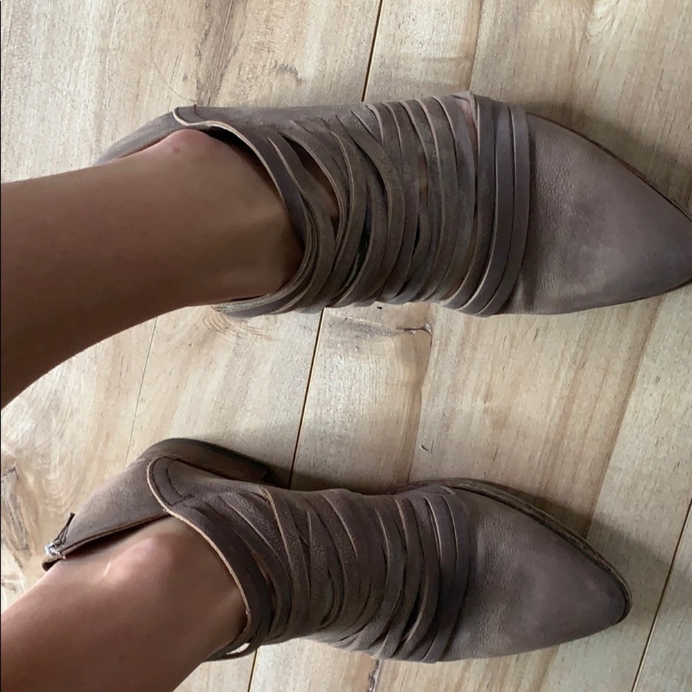 Free people loafers with back zipper